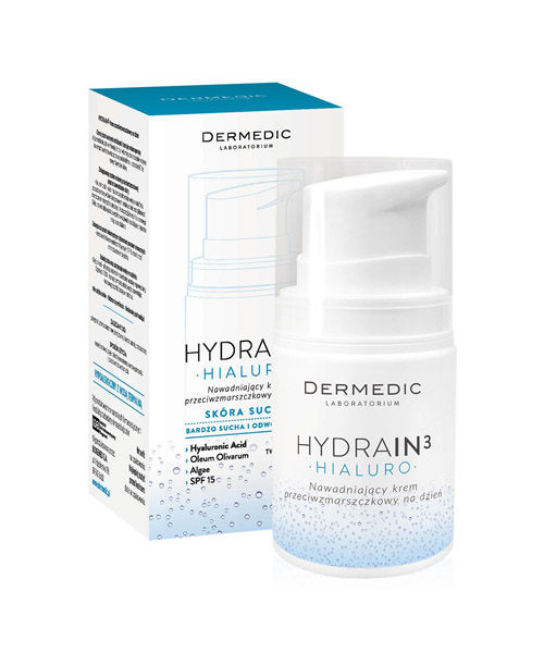 Dermedic : Hydrain3 Hialuro Hydrating anti-wrinkle day cream : <p>Увлажняющий крем против морщин на день</p>
