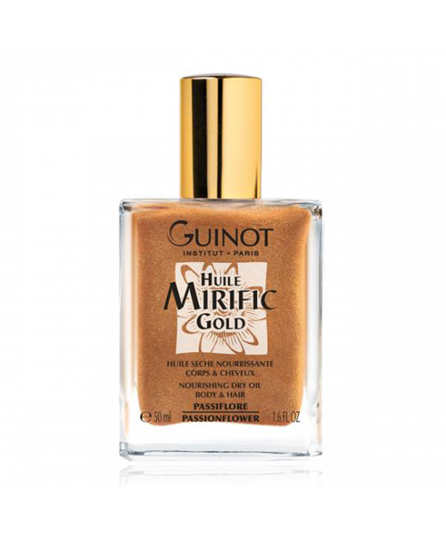 Guinot (Франция) : Huile Mirific Gold : <p>Золотое питательное масло для тела и волос.</p>
