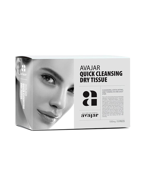 Avajar : Quick cleansing dry tissue  : <p>Сухие салфетки для демакияжа и умывания</p>
