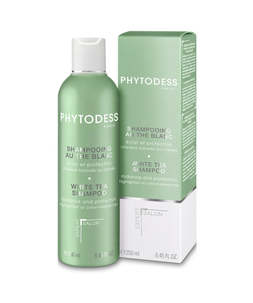 Phytodess (Франция) распродажа остатков  : ШАМПУНЬ С БЕЛЫМ ЧАЕМ SHAMPOOING AU THÉ BLANC  : <p>Блеск и защита для мелированных и окрашенных волос</p>
