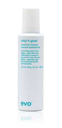 EVO : EVO WHIP IT GOOD MOISTURE MOUSSE : <p>[ВЗБИТЫЙ] МУСС ДЛЯ УВЛАЖНЕНИЯ И ЛЕГКОЙ ФИКСАЦИИ ВОЛОС</p>
