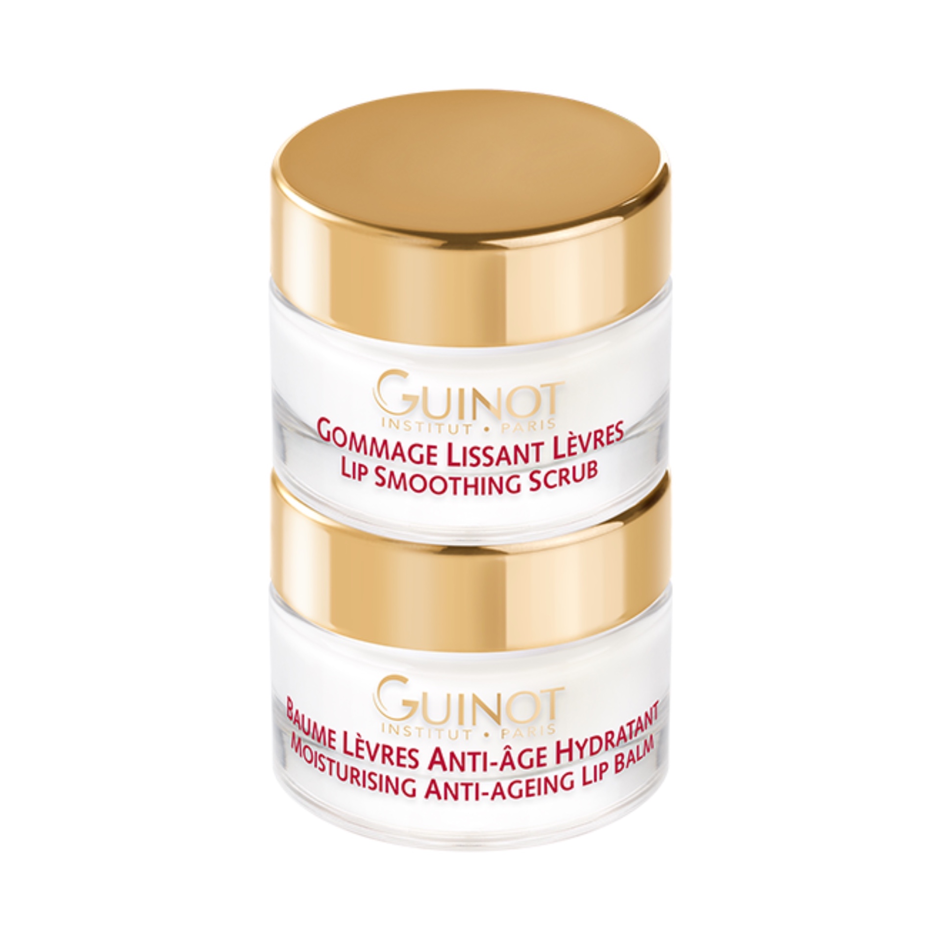 Guinot (Франция) :  Lip Perfect Scrub + Balm : <p>Дуэт "Идеальные губы": разглаживающий гоммаж и питательный бальзам</p>
