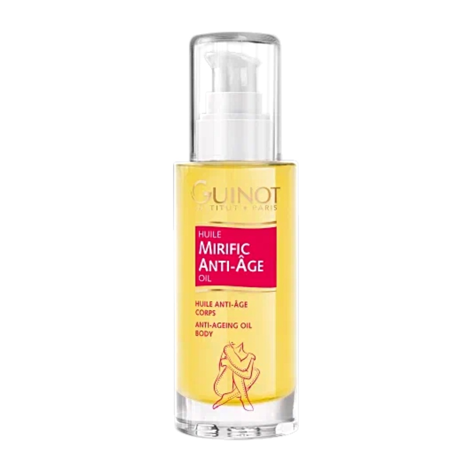 Guinot (Франция) : Huile Mirirfic Anti-Age : <p>Антивозрастное масло для тела Mirific</p>
